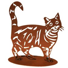 Tierfigur Metall - Katze Tiger