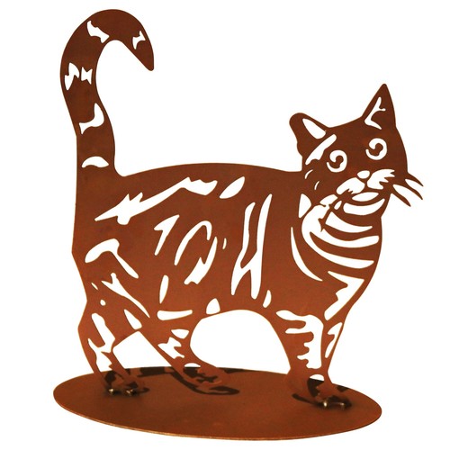 Tierfigur metall katze - tierfigur,