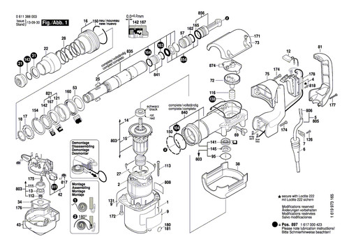 Bosch ersatzteile für gsh 500 - bosch,