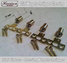 Kugelschnäpper, Schrankschnäpper, Mini Schnäpper, Hülse Messing, Ø 6 mm