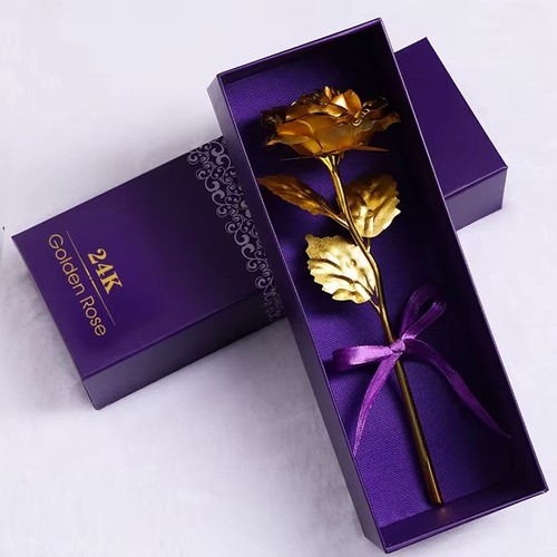 24k gold rose geschenkbox - gold, in