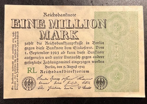 Original reichsbanknote - original, 1