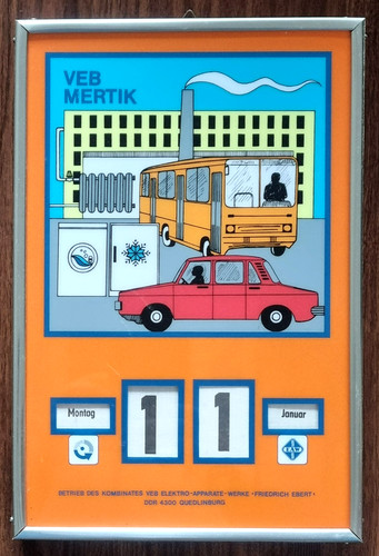 Seltener ddr drehkalender - seltener,