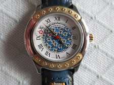 Uhr Ethno Switzerland Folkwatch Trachten Stahl/Gold - Datum