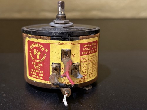 Ohmite vt2 variac variable - vt2,