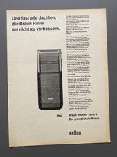 Braun micron vario 3 Der gründlichste Braun 1985 Vintage Ad Werbung Reklame