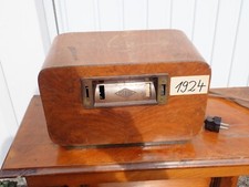 Alter Originalradio Röhrenradio Seibt von 1924 im Nussbaumgehäuse