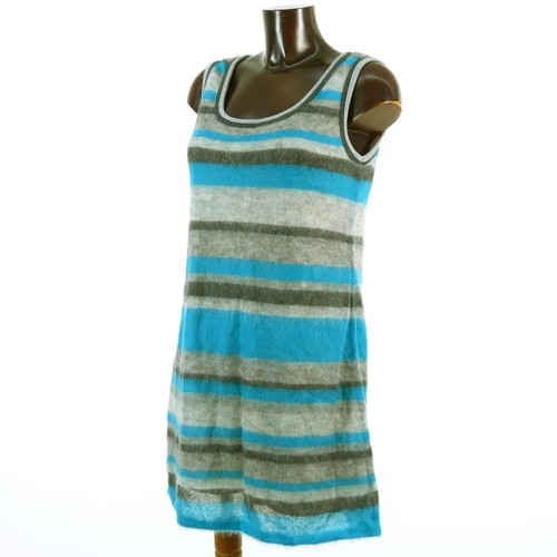 Strickkleid blau streifen - n1,