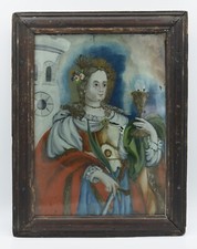 Barocke Hinterglasmalerei