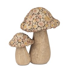 Deko Pilze WOOD in Holzoptik