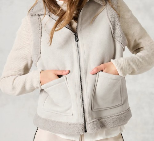Neu cecil teddyfell weste - cecil,