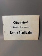 Zuglaufschild Metall DB Blech