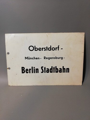 Zuglaufschild metall blech - zuglaufschild,