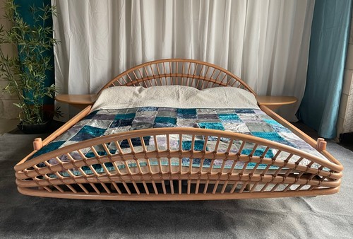 Designerbett von rattan - designerbett,