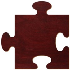 Holz Puzzle Mahagoni beidseitig lackiert Deko Basteln 3-50cm