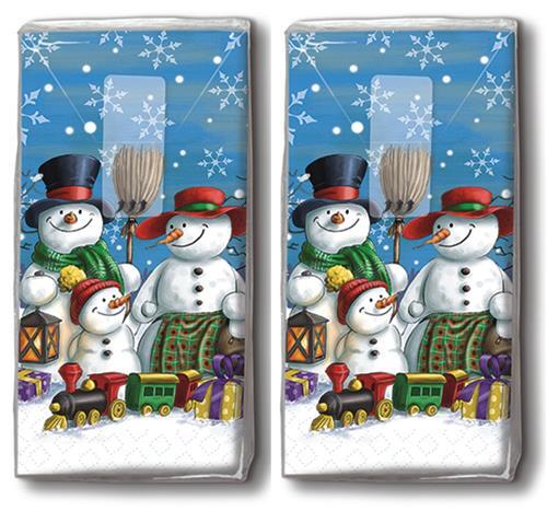 Taschentücher snowman - 2x,