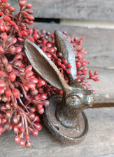 ❤   Wandhaken Hase Garderobe Handtuch Gusseisen Antiklook Landhaus Vintage ❤