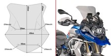 GIVI Windschild getönt, 435 mm x 433 mm h/b für BMW R 1250 GS Adventure (19-21)