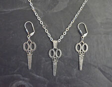 Friseur Stylist Berufe Schmuck Set Schere Anhänger Herrenkette Friseurin Kette