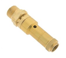 TÜV-Sicherheitsventil G 1/4" (DN8), 11,70 bar, Messing fest eingestellt verplomb