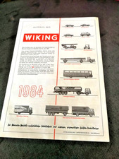 Wiking Modell Auto WMA 1984/85