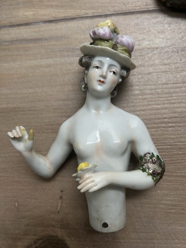 Teepuppe half doll volkstedt - teepuppe,