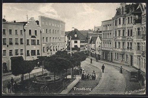 Ansichtskarte trostberg - ansichtskarte,