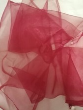 5 bordeaux/transparente, leicht glänzende, Tischläufer, Hochzeit, Feier