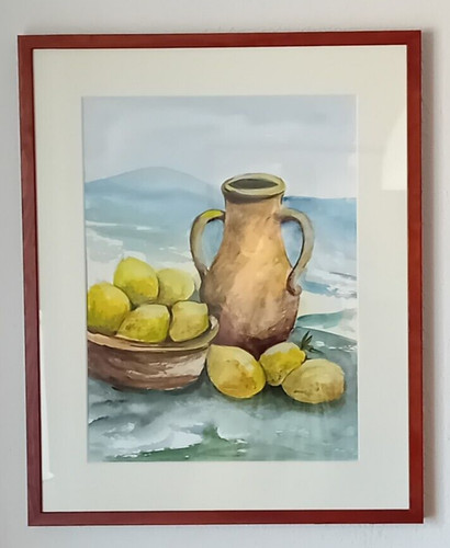 Original aquarell stillleben - aquarell,