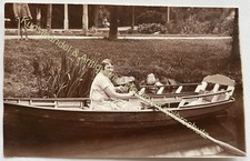 orig. Photo Postcard Rowing