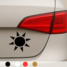 2x Sonne Sun Sommer Hitze Aufkleber 12x11cm Auto Laptop Sticker Decal