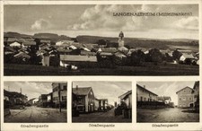 Ak Langenaltheim in Mittelfranken, Gesamtansicht, Straßenpartie - 4257361