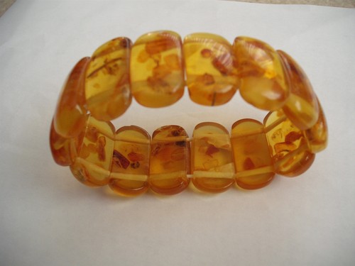 Bernstein armband mit gummizug - armband,