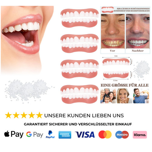 Paar zahnersatz veneers - paar,