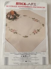 Stickdecke Stickpackung Vintage OVP DIY Weihnachten 80x80cm