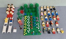 VINTAGE LEGO KRANKENHAUS FIGUREN PFLANZEN BÄUME BLUMEN ZUBEHÖR KONVOLUT SAMMLUNG