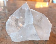 Bergkristall Spitze Gruppe mit