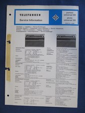 Telefunken  Partner universal 301 - picnic universal 301 Service-Information #2*