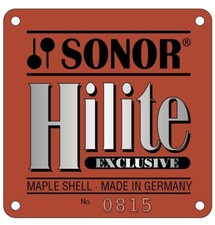 Vintage Drum Badge Sonor #08B Hilite Exclusive - einschl. Versand