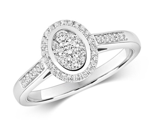 Echter diamant halo - diamant,
