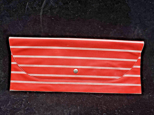 Ddr essbestecktasche pvc - essbestecktasche, rot