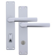 HOPPE Zimmertürgarnitur WC Türgriff Birmingham Langschildgarnitur Bad-Ausführung