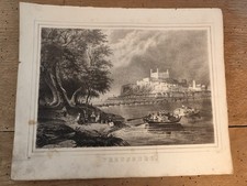 Steel engraving picture around