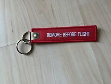 BUNDESWEHR LUFTWAFFE SCHLÜSSELANHÄNGER "REMOVE BEFORE FLIGHT"--