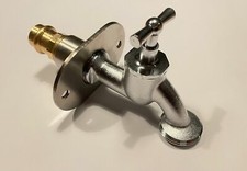 Wasserhahn außen 3/4 Zoll Wanddurchführung Wandscheibe Pressfitting Garten