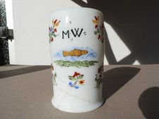 c.1800 Fisch MILCHGLAS