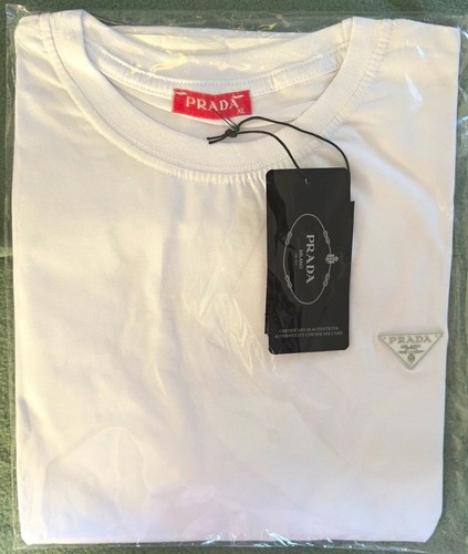 Prada herren shirt weiß xl - prada, t-shirt