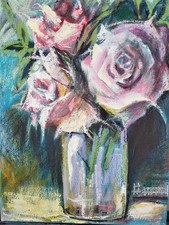 Ölbild Blume Rose Gemälde