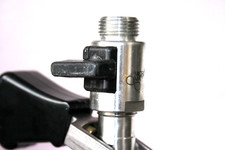 Bier-Absperrhahn, Edelstahl, für KEG - Zapfkopf, Bier-Abstellhahn, Hobbybrauer