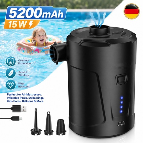 Elektrische luftpumpe 5200mah - elektrische,